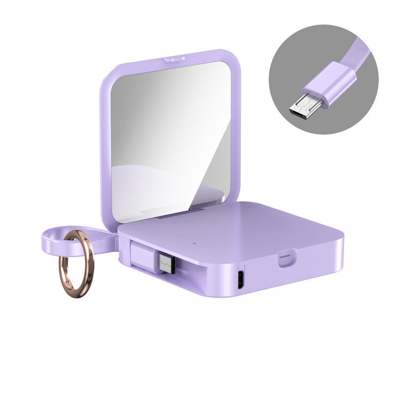 Keychain Phone Charger With Mirror