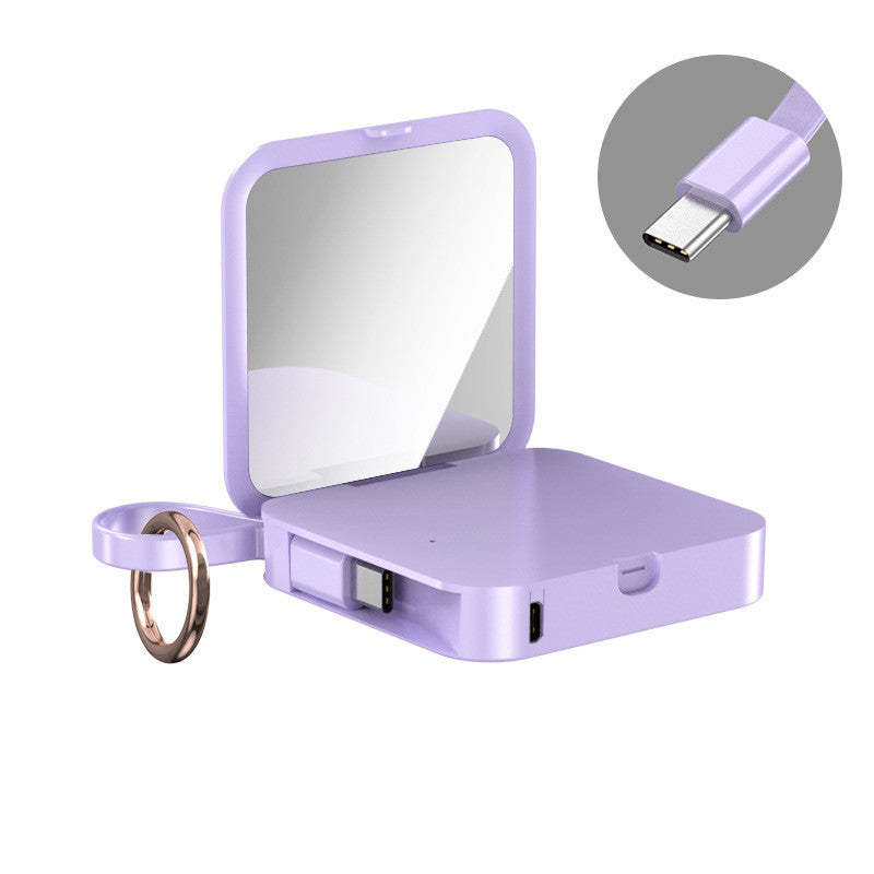 Keychain Phone Charger With Mirror