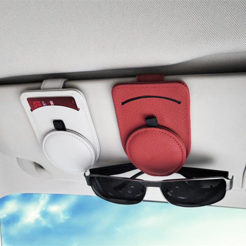 Sunglasses & Card Holder For Car Visor