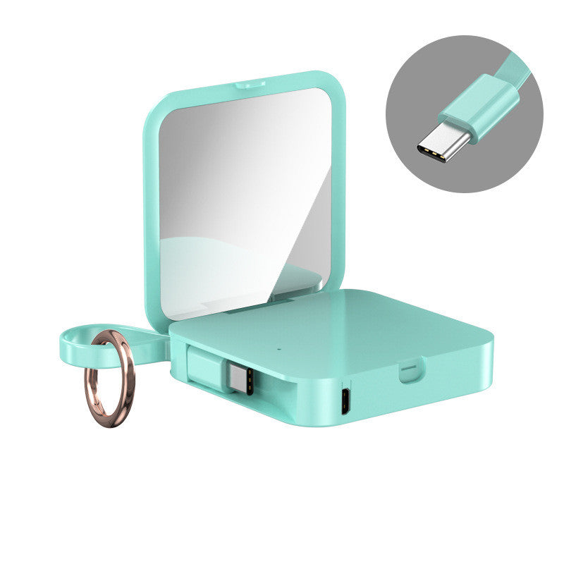 Keychain Phone Charger With Mirror