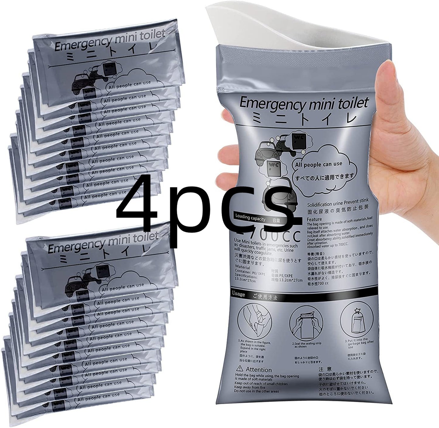 Disposable Portable Emergency Urine Bag