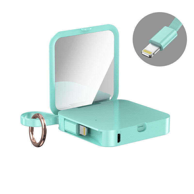 Keychain Phone Charger With Mirror